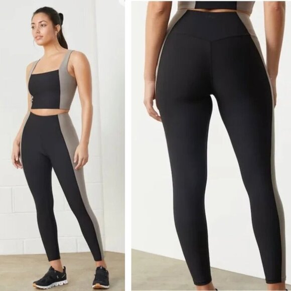 Abercrombie & Fitch Green/Black YPB Curve Love Leggings - 35689 - Picture 2 of 10